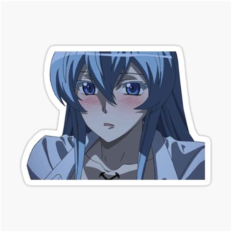 Esdeath Blushing Esdese Akame Ga Kill Sticker Sticker For Sale By