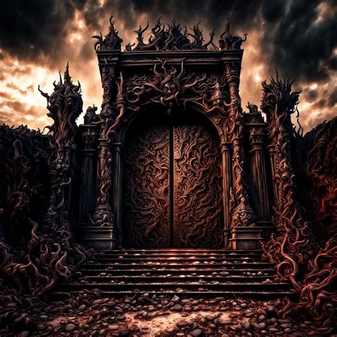 The Entrance To Hell Ai Generated Artwork Nightcafe Creator