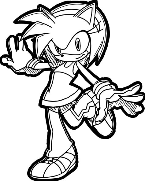 Princess Amy Rose Coloring Pages Wecoloringpage Rose Coloring Hot Sex Picture