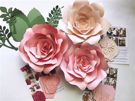 Paper Flower Kit Diy Paper Flower Kits Nursery Decor Over Etsy