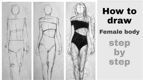 How To Draw Female Body Step By Step Youtube