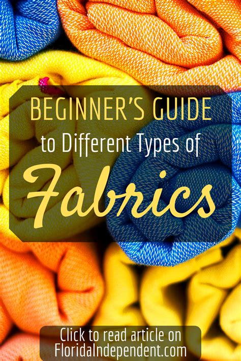 Beginners Guide To Different Types Of Fabrics Did You Know That The