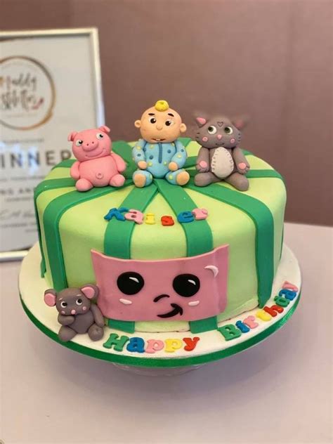 Personalised cocomelon birthday cake with photo. Cocomelon cake | Watermelon birthday parties, Baby ...