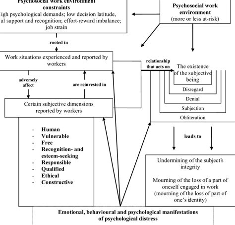Model For Interpreting The Links Between Psychosocial Environment