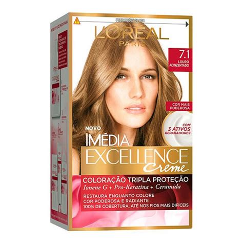 Tintura Imédia Excellence 71 Louro Acinzentado Precopopular