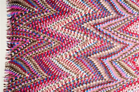 Texture Background Pattern A Woolen Woolen Card Of Missoni Co Stock