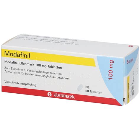 Modafinil Glenmark 100 Mg 50 St Mit Dem E Rezept Kaufen Shop Apotheke