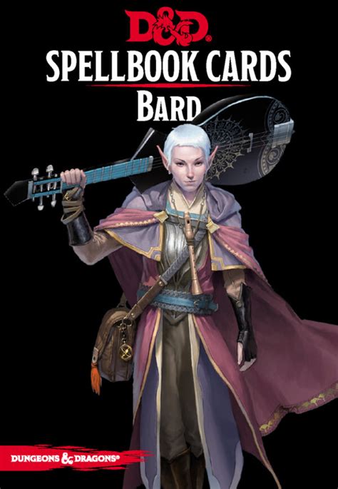 Dungeons And Dragons 5e Bard Spellbook Cards The Book And Board