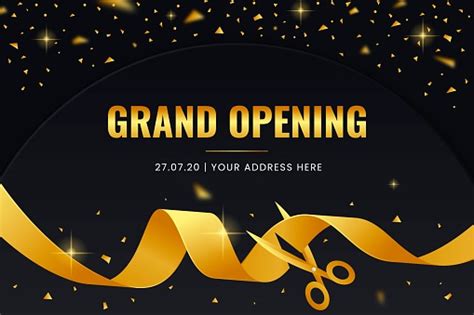 Elegant Grand Opening Background Stock Illustration Download Image