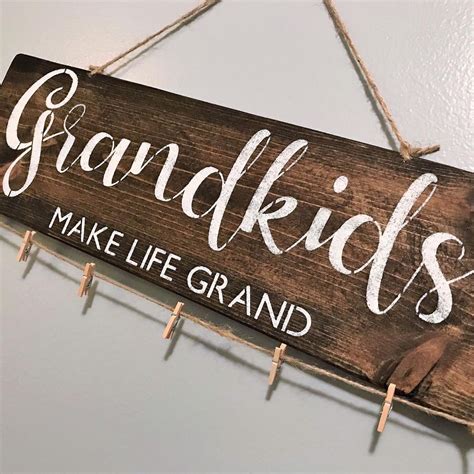 Grandkids Make Life Grand Signgrandma Tgrandparent Tgrandkids
