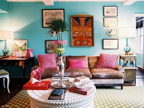 Turquoise Paint Color Eclectic Living Room Benjamin Moore