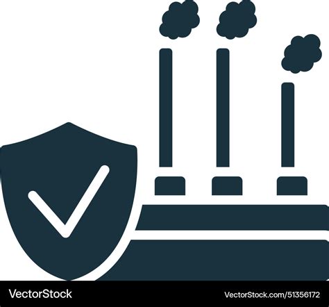 Workplace Safety Icon Monochrome Simple Social Vector Image