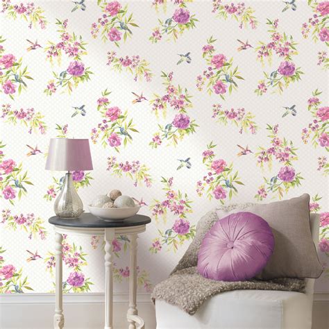 SHABBY CHIC FLORAL WALLPAPER IN VARIOUS DESIGNS WALL DECOR NEW FREE P P
