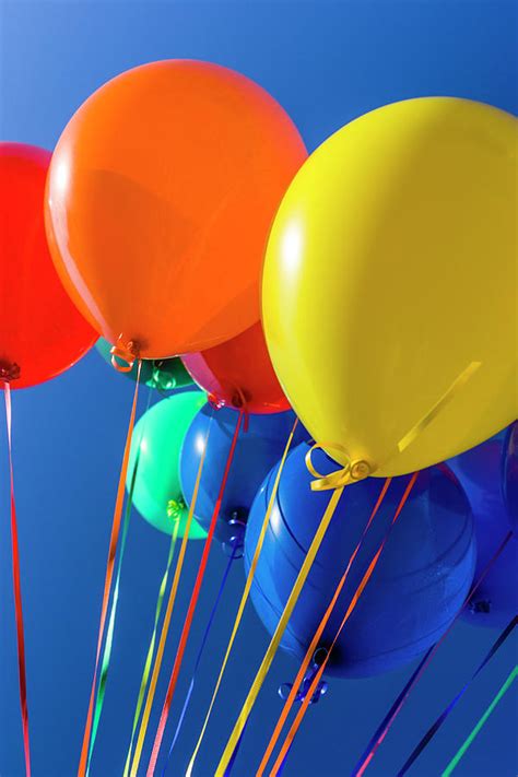 Colorful Balloons Against Blue Sky Photograph By Stuart Dee Fine Art