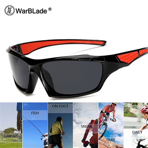 Warblade Classic Polarized Sunglasses Men Glasses Driving Coating Black