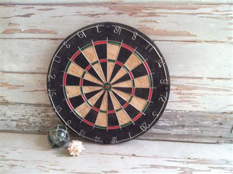 Vintage Dart Board Bar Decor Official Game By Happydayantiques 4000