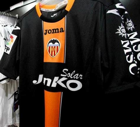 New Valencia Kit 2013 Joma Black And Orange Valencia Third Shirt 2012