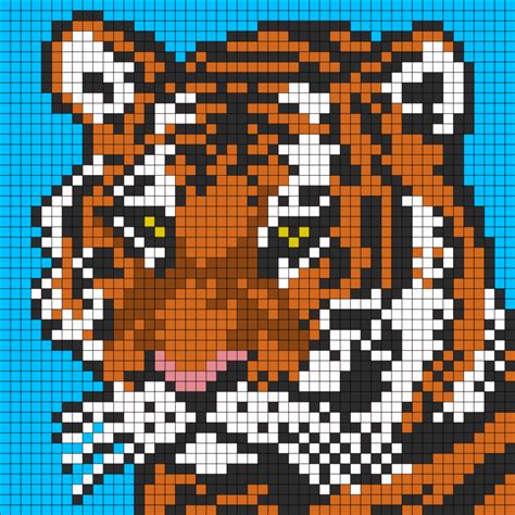 Tigre Pixel Art 31 Idées Et Designs Pour Vous Inspirer En Images