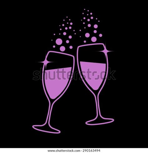 Champagne Glasses Stock Vector Royalty Free 290163494 Shutterstock