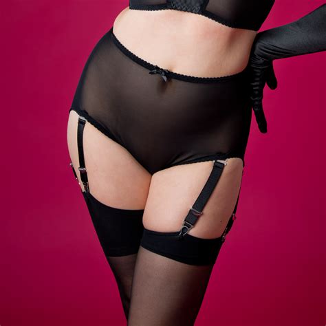 049 Powernet Support Girdle With 6 Detachable Metal Suspender Straps
