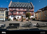 Das alte Rathaus von Hanau Deutschland in der alten Stadt-Marktplatz ...