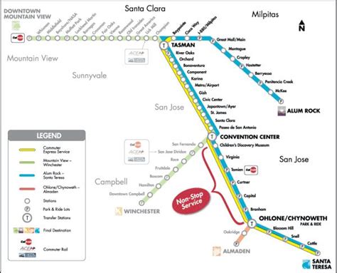 San Jose Light Rail Map Photos