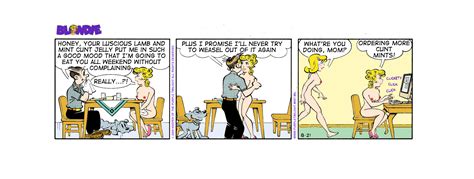 Rule 34 Blondie Comic Blondie Bumstead Clothing Comic Strip Cookie