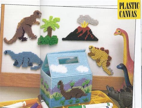 Just sign up for an account and get all the patterns you need! Dinosaur Play Set Plastic Canvas Pattern | Plastic canvas ...