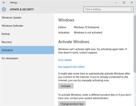 Activate Windows Enterprise 10 Windows 10 Enterprise Activation Key