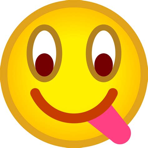 Cute Tongue Out Emoticon Transparent Png Svg Vector F
