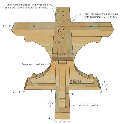 Why aluminum porch railings have to be powder coated. Farmhouse Style Round Pedestal Table - Her Tool Belt