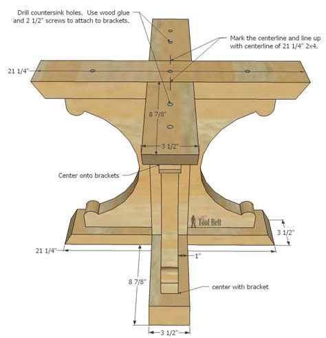 There isn't anything really special about this router table. Farmhouse Style Round Pedestal Table - Her Tool Belt