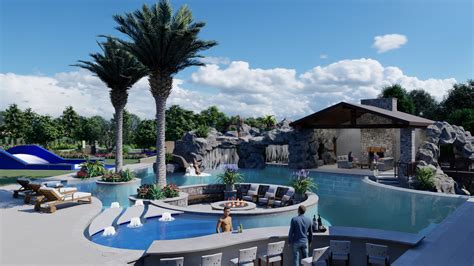 This Backyard Waterpark Resort Takes Residential Poolscapes To A New Level Pool Spa News