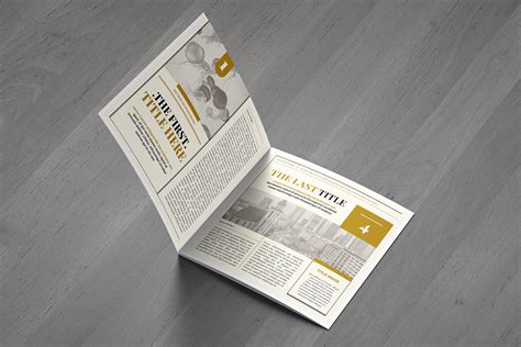 Modern Newspaper Square Brochure By Luuqas Design Thehungryjpeg