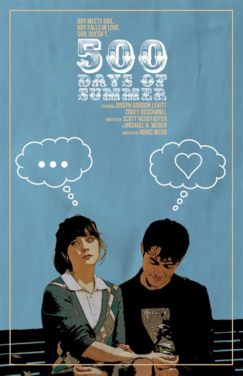 But when it came to the end that's where we split on views. 500 Days of Summer Film Poster v3