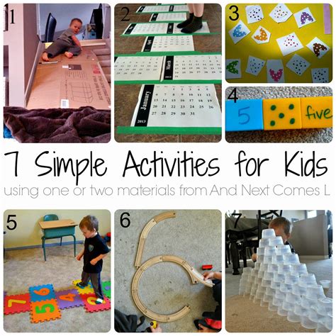 50 Simple Play And Learning Ideas For Kids Using One Or Two Materials