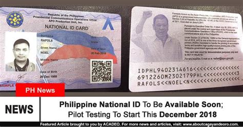 Philippine National Id 6 Million Filipinos Line Up Fo