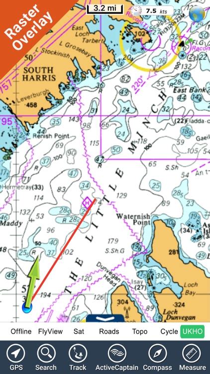 Marine Hebrides Gps Map Fishing Chart Navigator By Flytomap