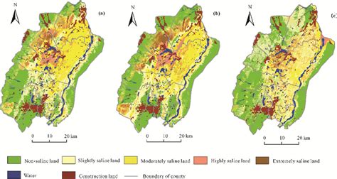 Soil Salinity Maps Predicted By A Multiple Linear Regression Model