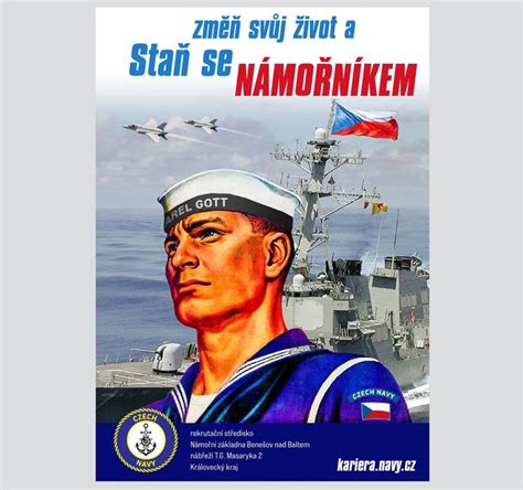 Recruitment Poster For The Re Establoshed Czech Navy Mock Czech