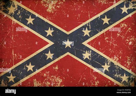 Old Scratched Confederate Rebel Battle Flag Stock Photo Alamy
