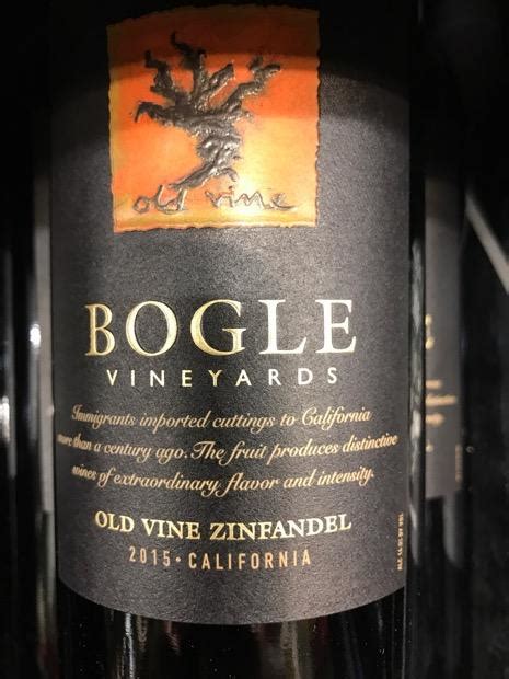 2015 Bogle Vineyards Old Vine Zinfandel Usa California Cellartracker