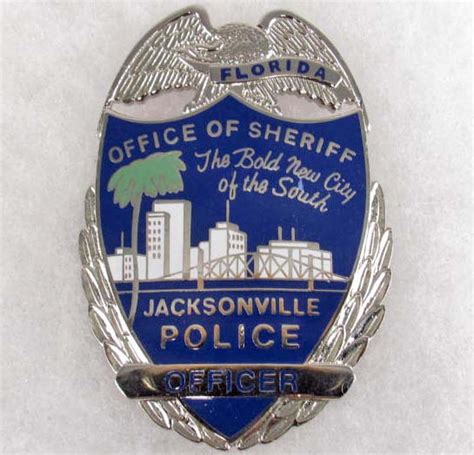 Jacksonville Florida Police Officer Law Badge
