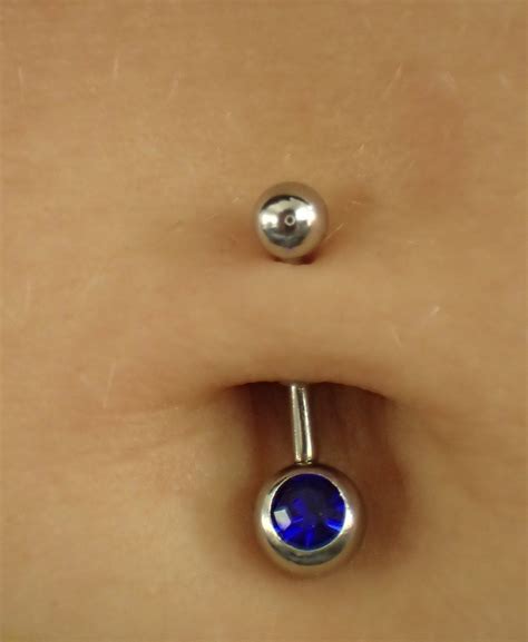Blue Sapphire Navel Ring Belly Button Jewelry Belly Piercing Etsy Uk