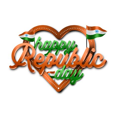 Assets 3d Images Hd Asset 3d Text Happy Republic Day India With Heart