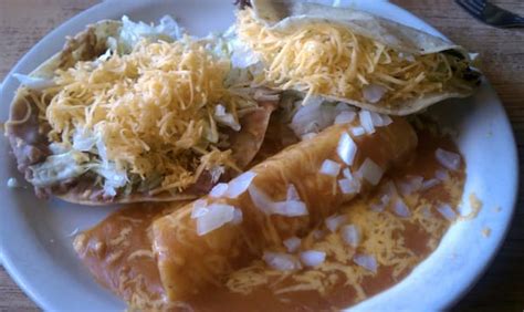 Beef enchiladas two red enchiladas w/ shredded beef (onion tomato bellpepper), cheese & lettuce. Don Jose Mexican Food - Mexican - Reviews - Yelp