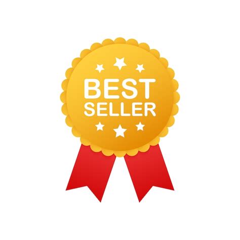 Premium Vector Best Seller Badge Best Seller Golden Label Retail