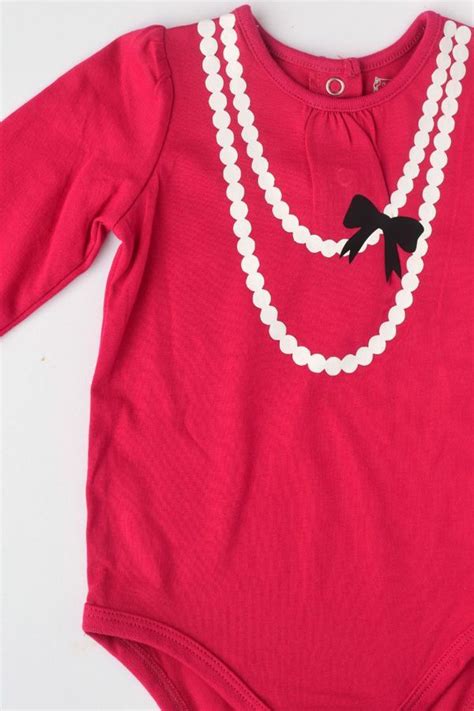 Necklace Baby Onesie Silhouette Cameo Projects Baby Onesie T