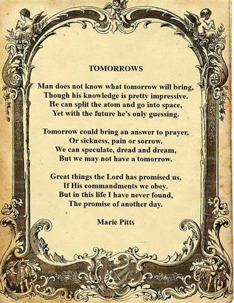 Pin By Marie Pitts On My Poems What About Tomorrow Sick Prayers