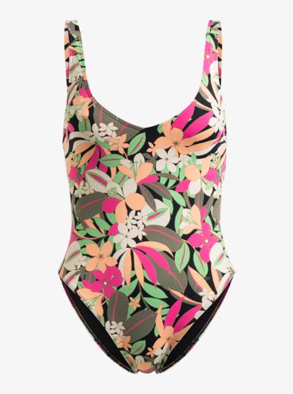 Printed Beach Classics High Leg One Piece Swimsuit For Women Roxy